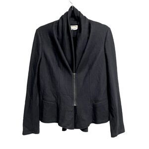 GERARD DAREL Wool Zip Front Blazer Jacket
Black 42 EU